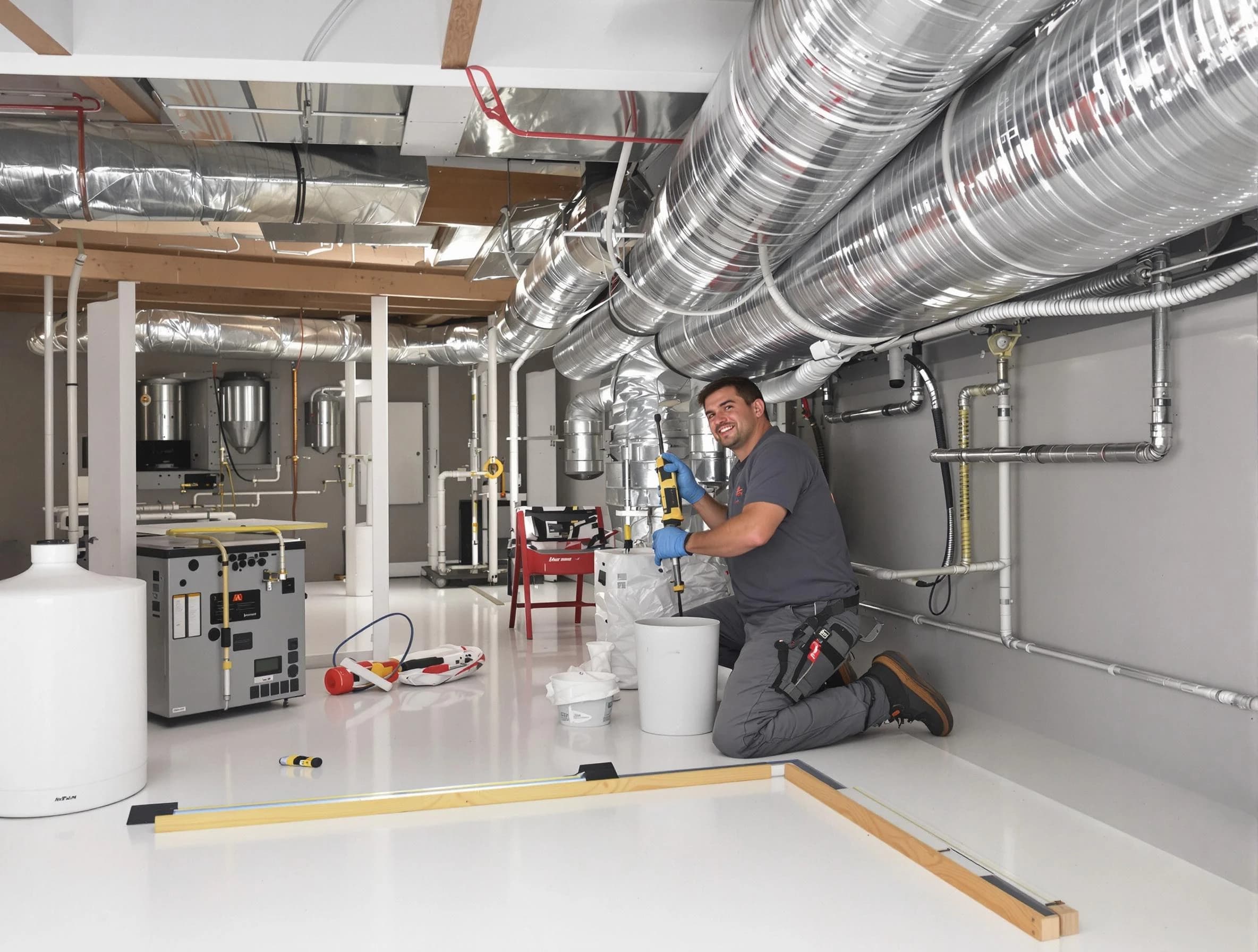 Professional duct sealing service by Alpine Air Duct Cleaning in Alpine
