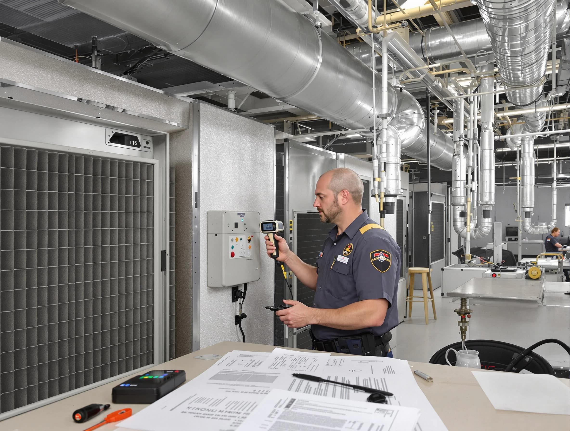 Professional filter system inspection by Alpine Air Duct Cleaning in Alpine