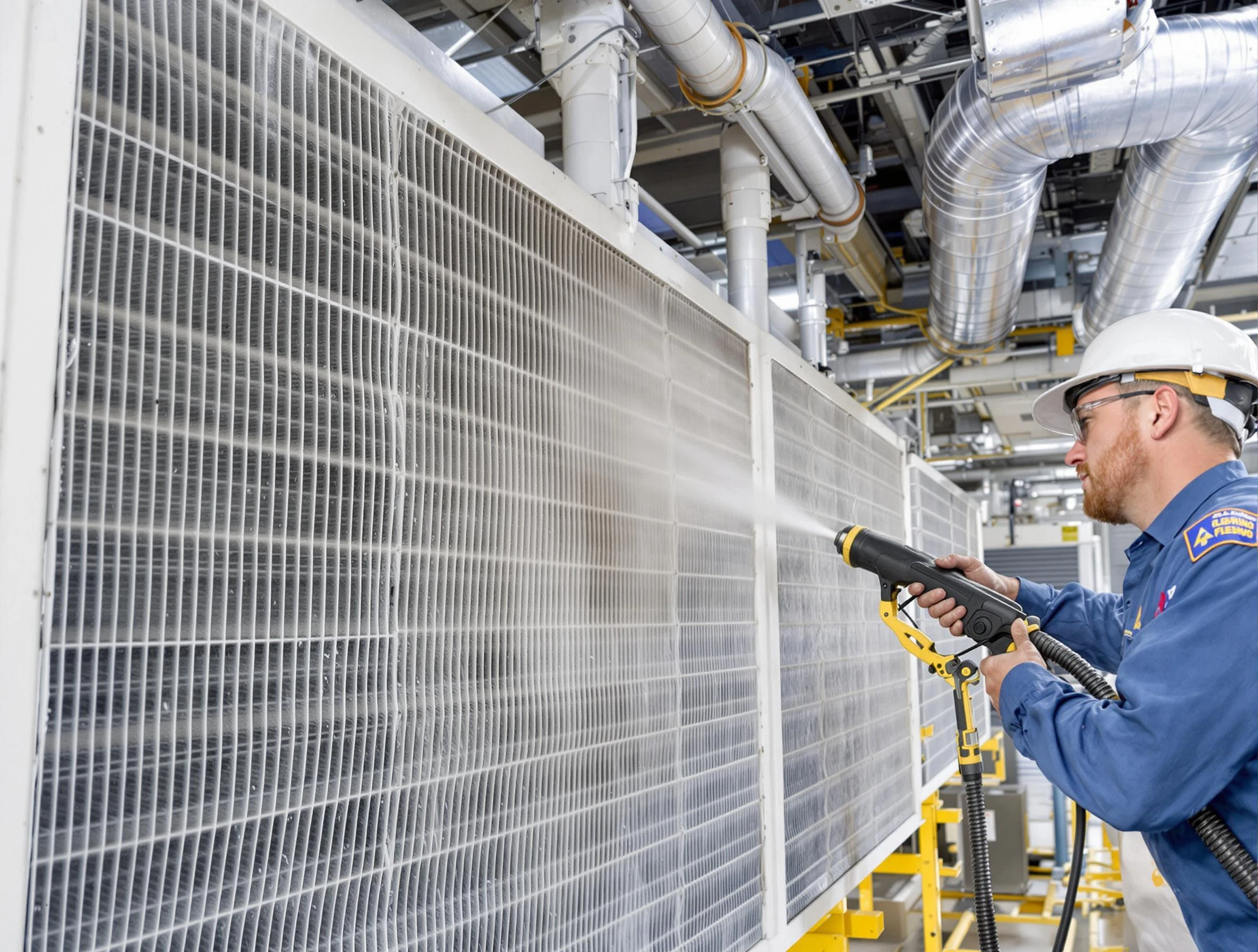 Professional commercial coil cleaning by Alpine Air Duct Cleaning in Alpine