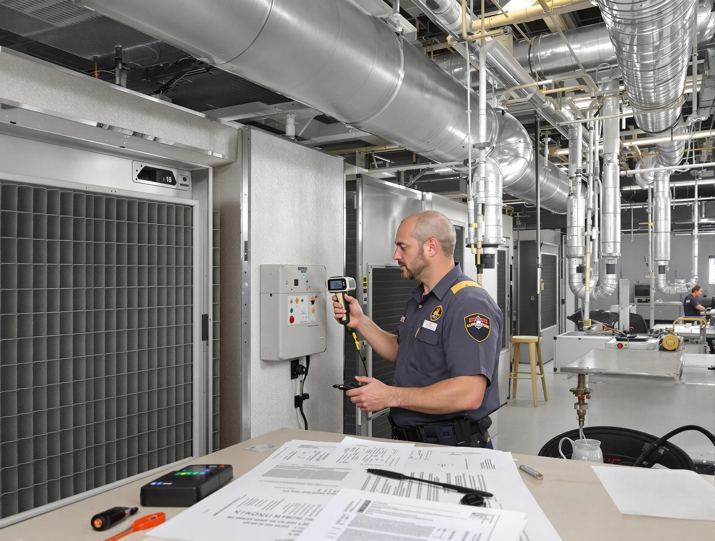 Professional filter system inspection by Alpine Air Duct Cleaning in Alpine